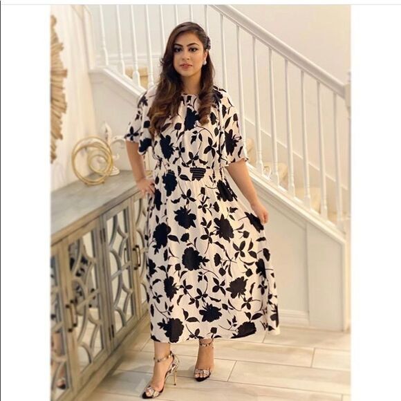 Viscose calf length dress by H&M - Picture 2 of 10